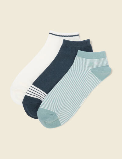 Lot de 3 paires de chaussettes vert kaki homme