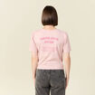 T-shirt éco-responsable rose pastel femme