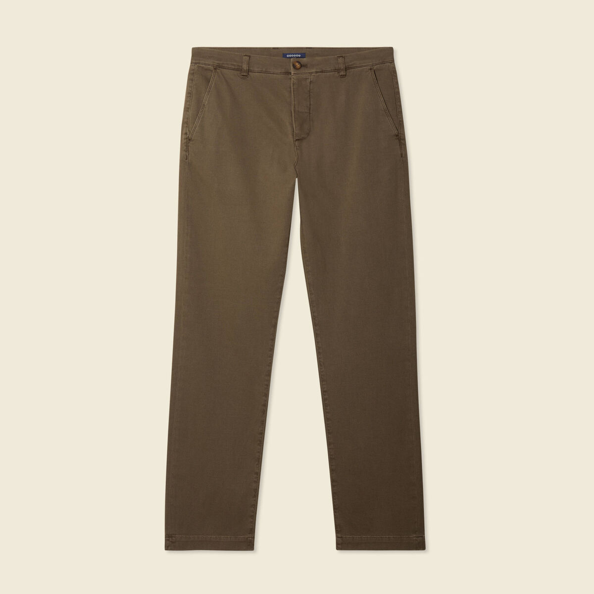 Pantalon chino straight camel homme