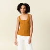 Débardeur sans manches camel femme