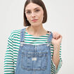 Salopette en jean denim stone femme