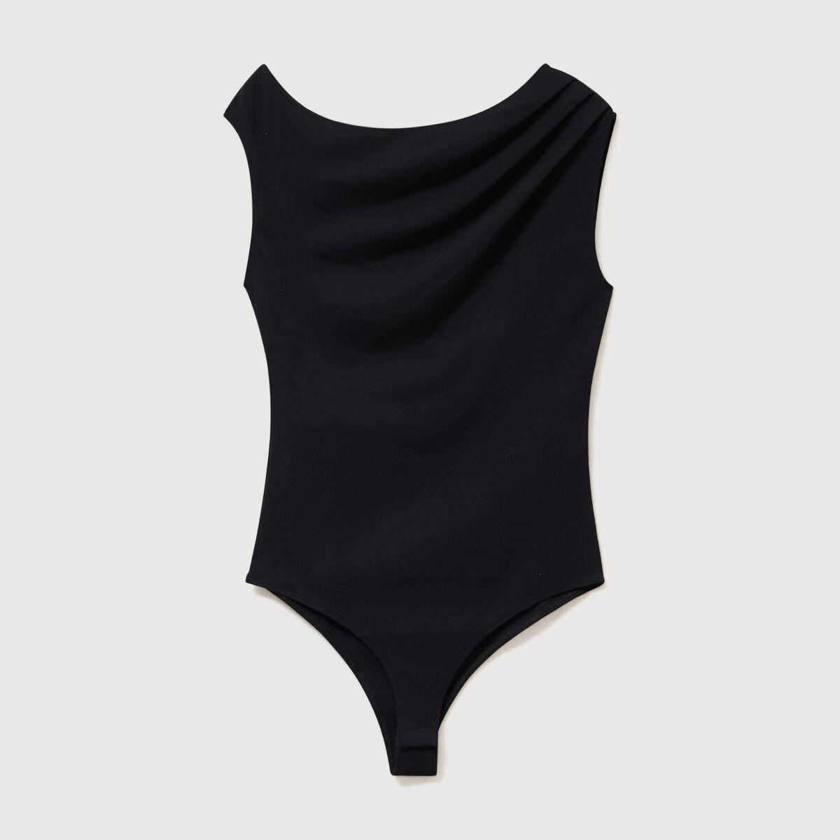 Body ajust&eacute; encolure bardot noir femme