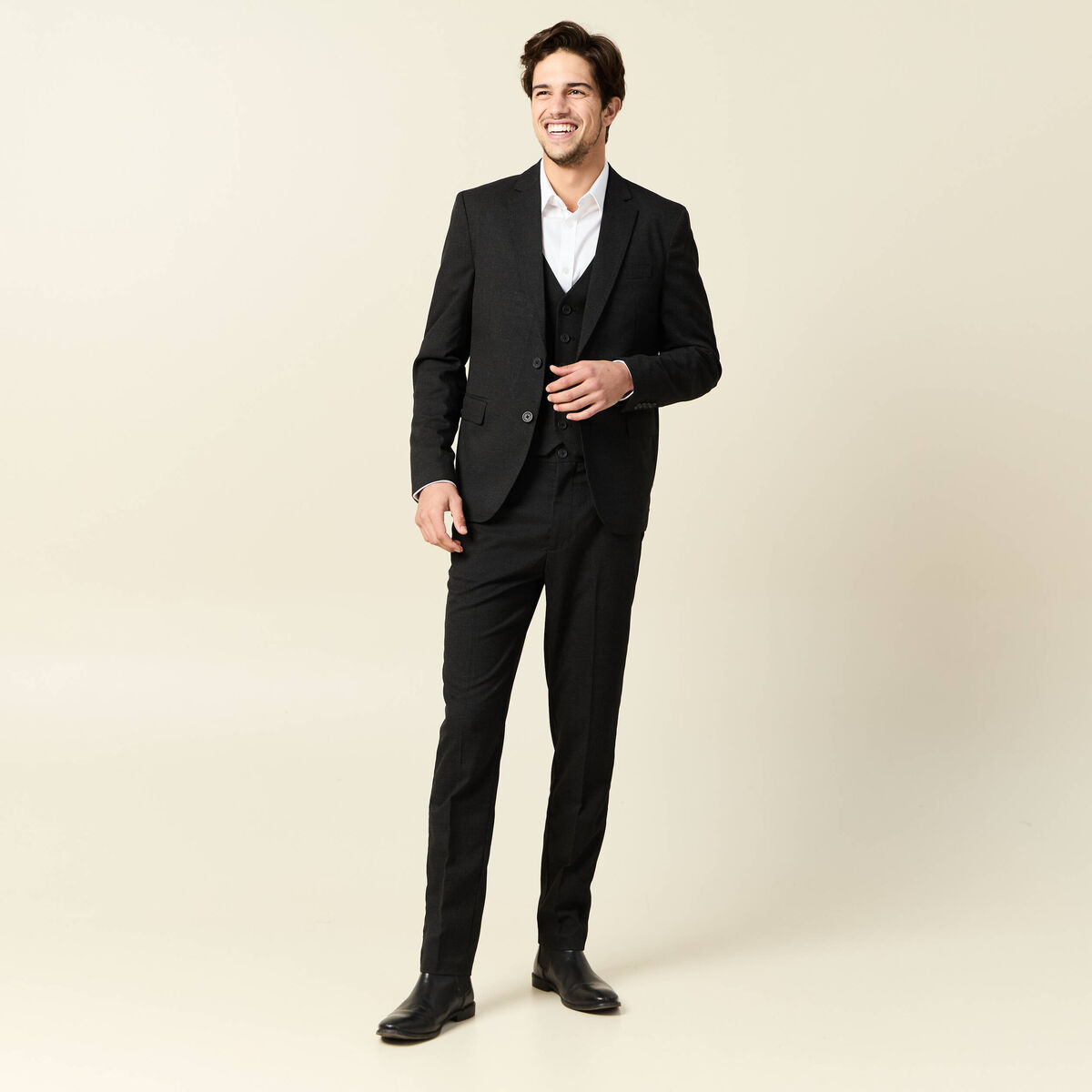 Chemise manches longues blanc homme