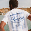 T-shirt en coton ecru homme