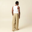 Pantalon droit longueur 32 vert olive homme