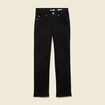 Jeans regular 7/8&egrave;me taille standard denim noir femme