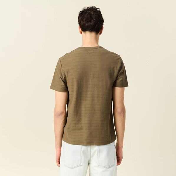 t shirt manches courtes vert kaki homme T-shirt manches courtes vert kaki homme