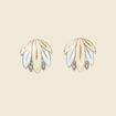 Boucles d'oreilles clous vert pastel femme