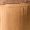 Jupe midi droite satin marron clair femme