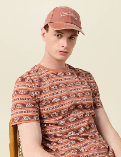 T-shirt manches courtes rose homme