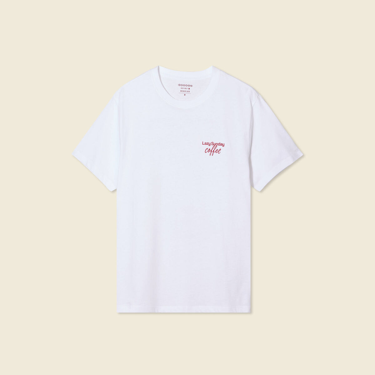 T-shirt manches courtes blanc homme