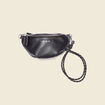 Sac banane simili cuir noir femme