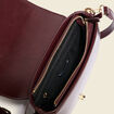 Sac bandouli&egrave;re avec doublure prune femme