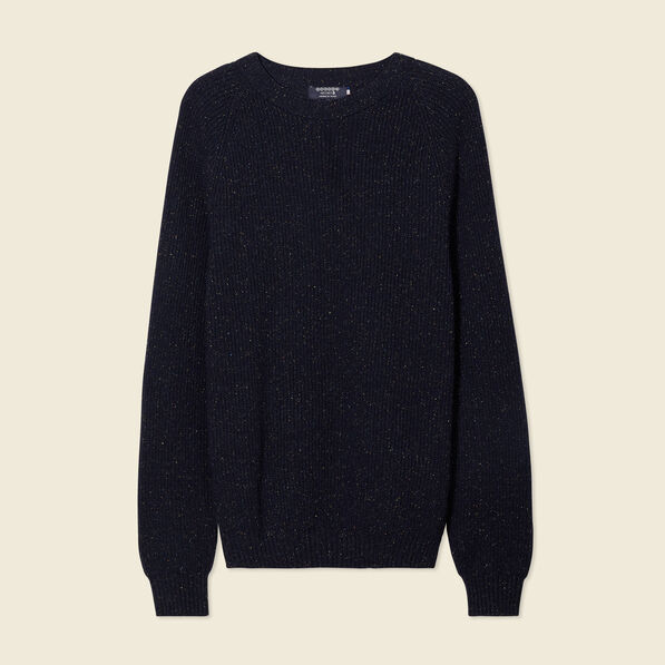 pull manches longues fabrique en france bleu marine homme Pull manches longues fabriqué en France bleu marine homme