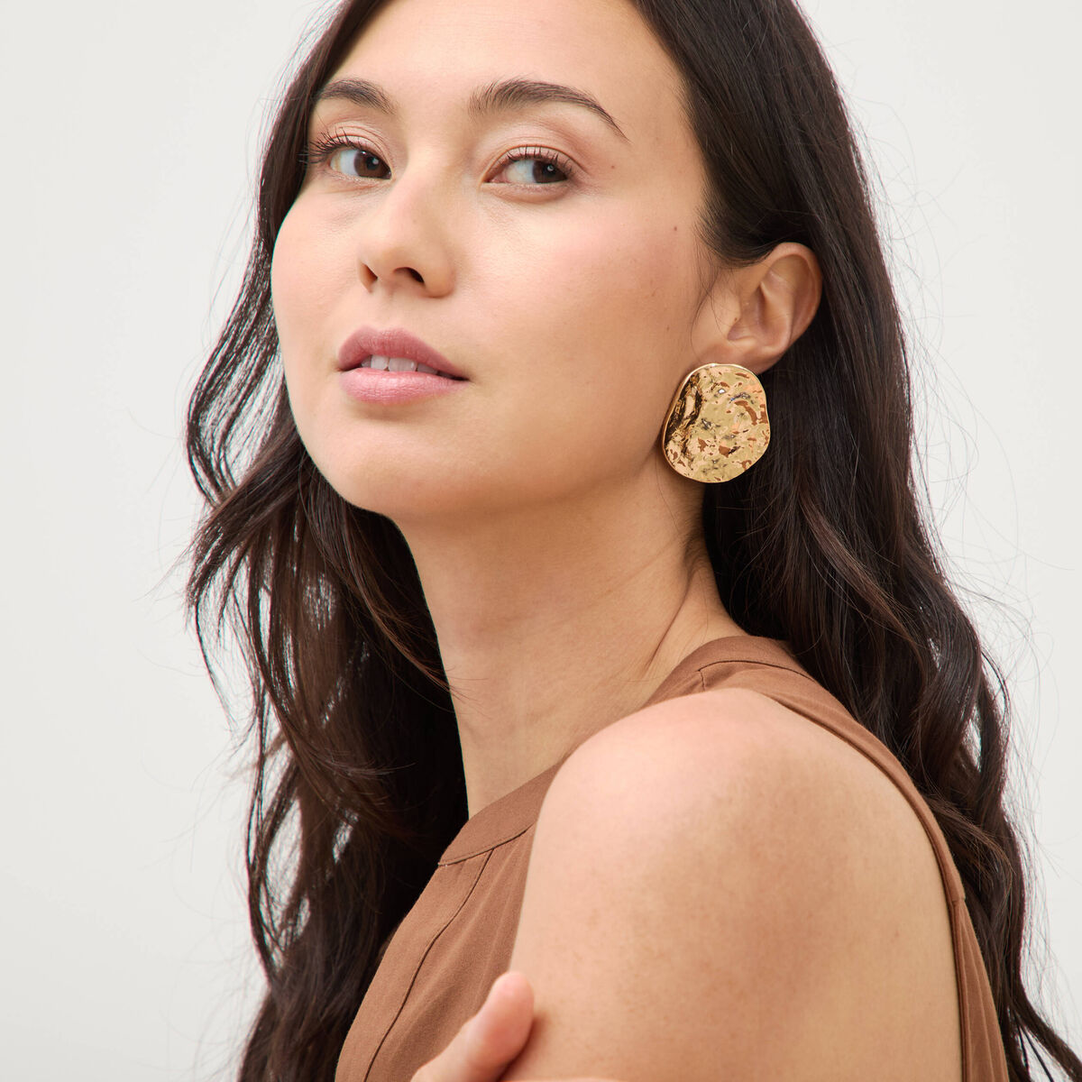 Boucles d'oreilles couleur or femme