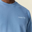 Sweat manches longues bleu gris homme