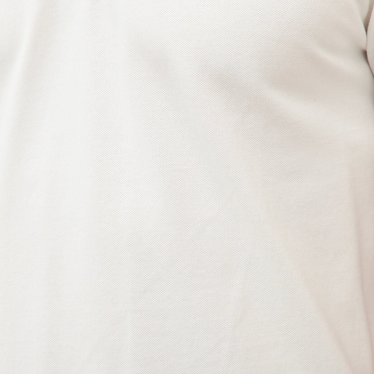 Polo ajust&eacute; manches courtes en coton ecru homme