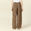 Pantalon large fuide camel femme