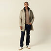 Trench mi-long col montant vert kaki homme