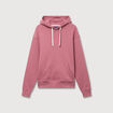 Sweat &agrave; capuche vieux rose homme