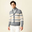 Gilet manches longues ecru homme