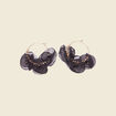 Boucles d'oreilles créoles noir femme