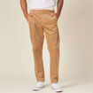 Pantalon chino tapered velours beige homme