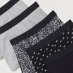 Lot de 5 boxers noir homme