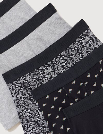 Lot de 5 boxers noir homme