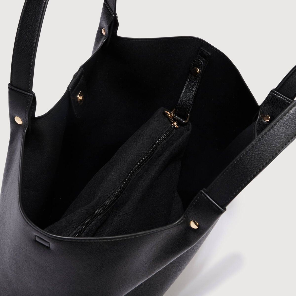 Sac cabas noir femme