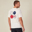 T-shirt SmileyWorld ecru homme