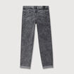 Jeans girlfriend 5 poches denim snow gris femme