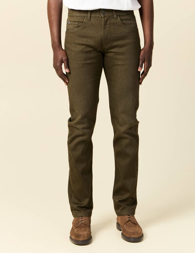 Jeans straight homme used L34 taupe homme