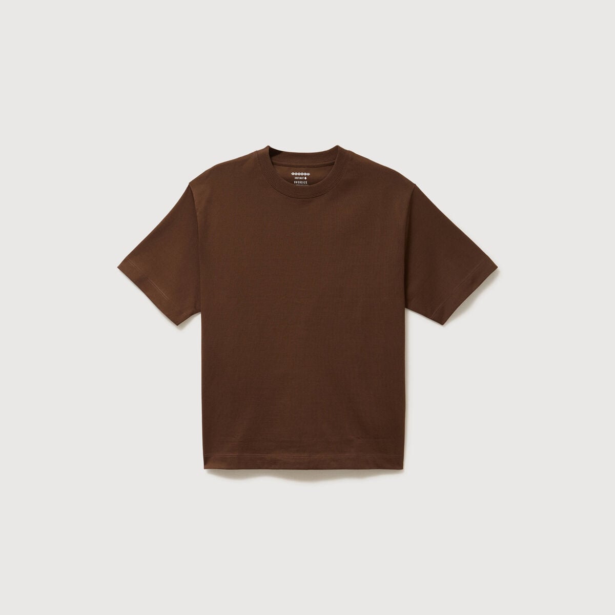 T-shirt en coton taupe homme