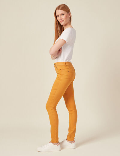 Pantalon Audrey - skinny push up jaune femme