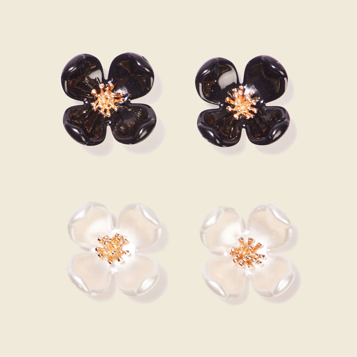 Lot 2 boucles d'oreilles multicolore femme