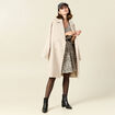 Robe évasée manches 3/4 noir femme