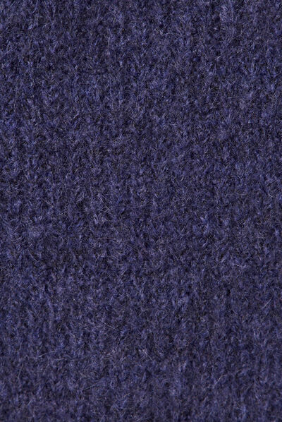 Pull manches longues 2-en-1 bleu marine femme