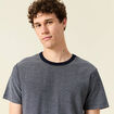T-shirt manches courtes bleu marine homme