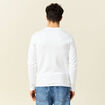 T-shirt manches longues blanc homme