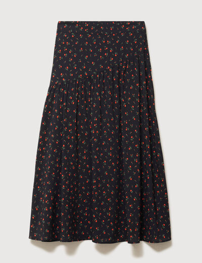 Jupe longue noir femme