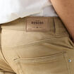 Jeans straight longueur 34 denim beige homme