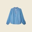 Blouse manches longues denim stone femme