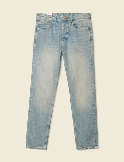 Jeans straight taille tapered denim dirty homme