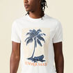 T-shirt manches courtes ecru homme
