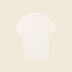 T-shirt en coton manches courtes ecru homme