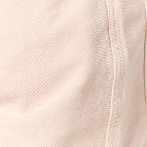 Bermuda droit en jean rose homme