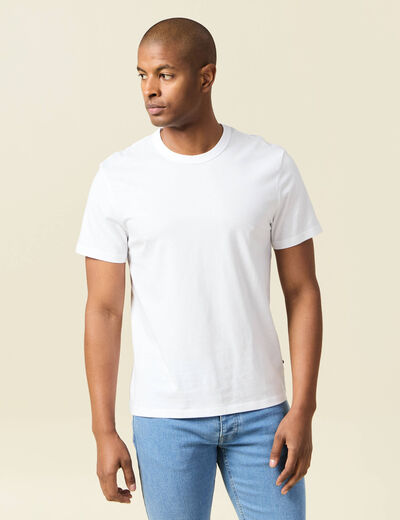 T-shirt éco-responsable blanc homme