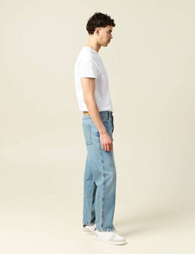 Jeans large relaxed denim dirty homme