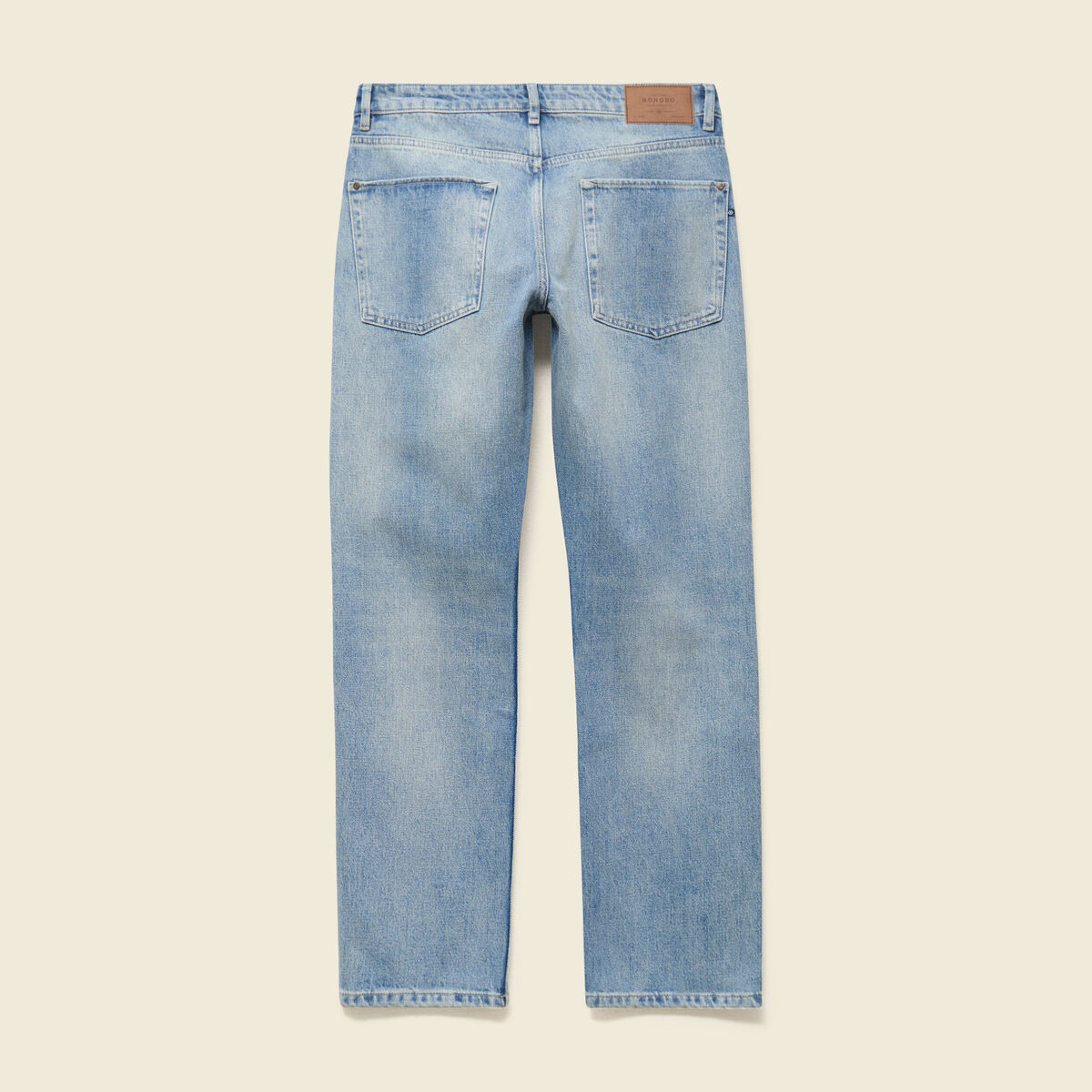 Jeans regular longueur 32 en coton bleu homme